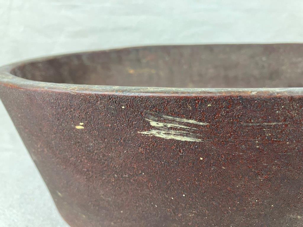 United Indurated Fiber Co. Large Wooden Bowl - 5