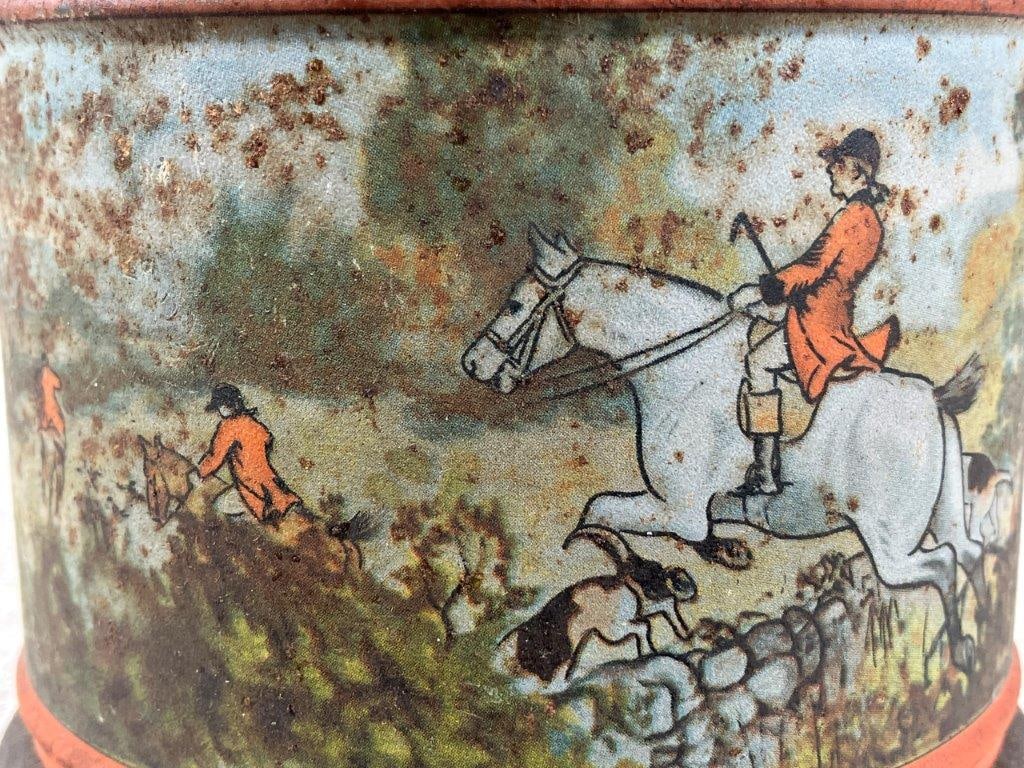 Equestrian Fox Hunting Scene Humidor Tobacco Jar - 3