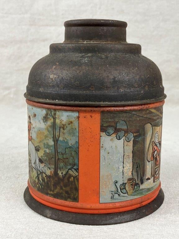 Equestrian Fox Hunting Scene Humidor Tobacco Jar - 6