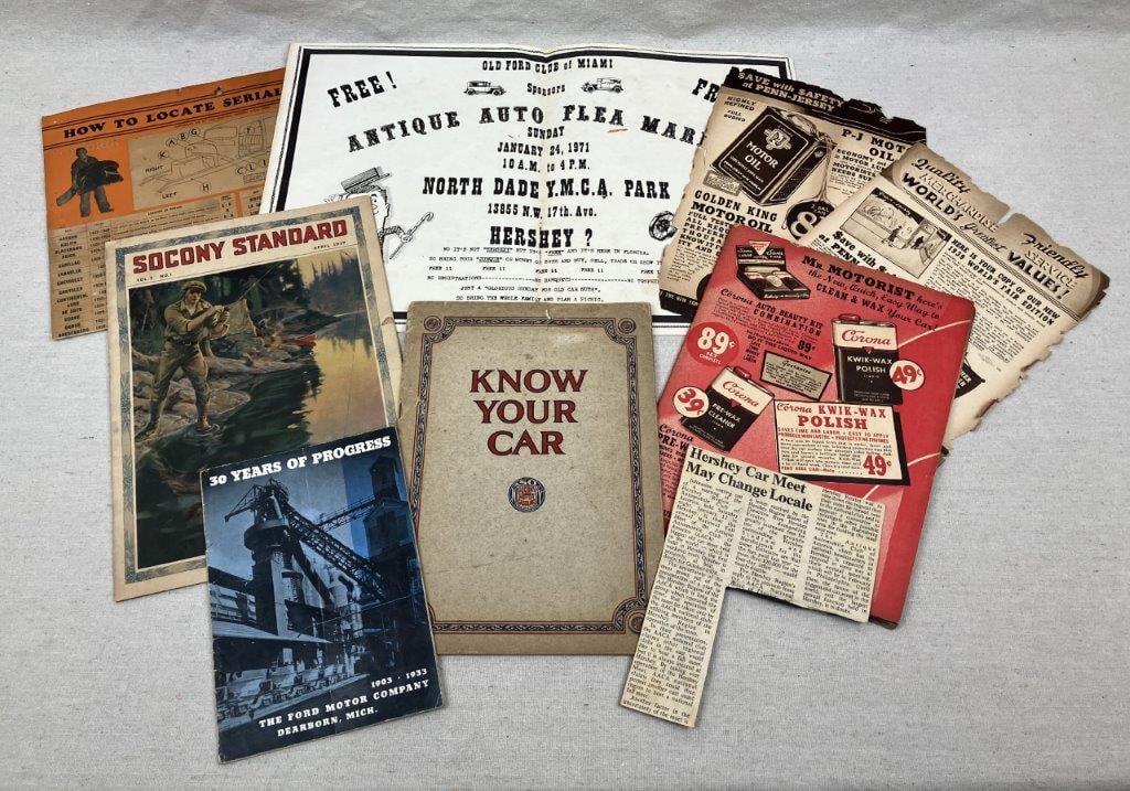 Collection of Automobile Advertisements and Ephemera (1 of 20)