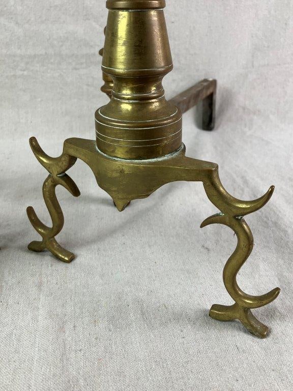 Brass Andirons - 3