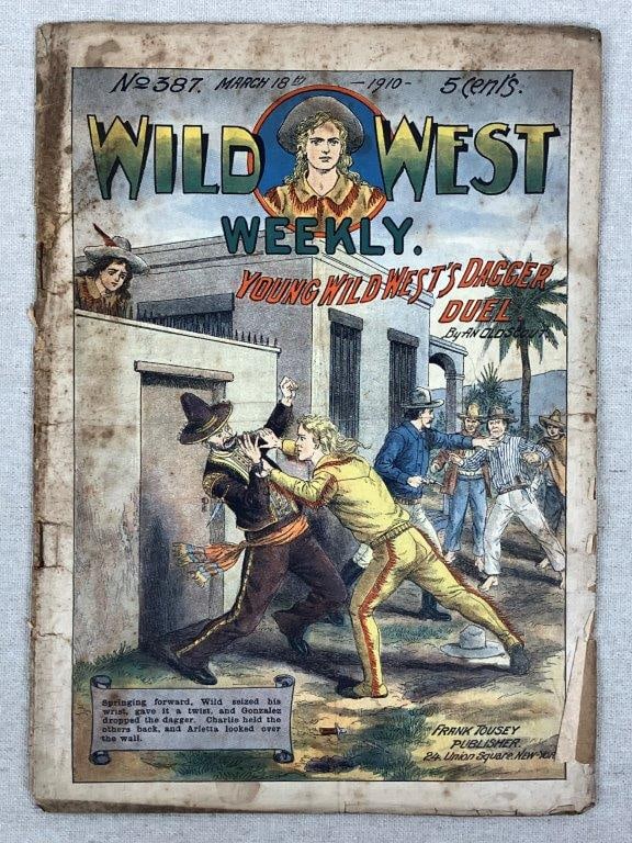 Three Antique Issues of Wild West Weekly - 2