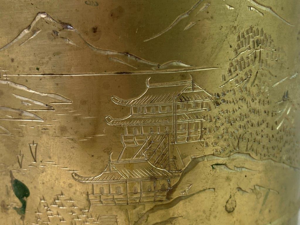 Vintage Solid Brass Bucket - 4