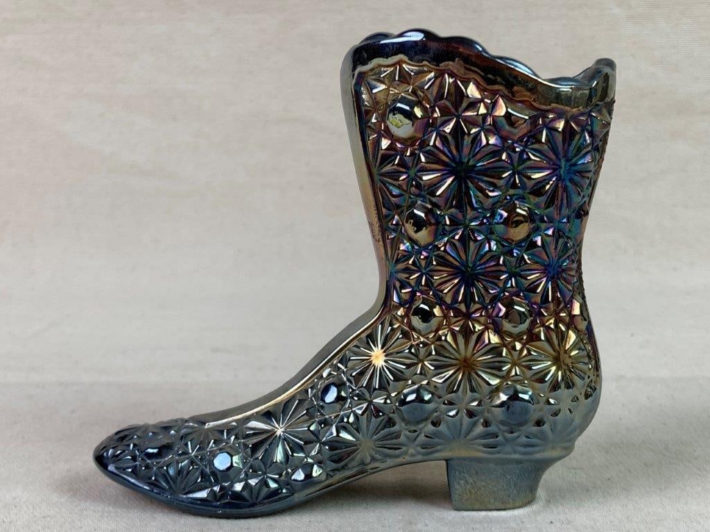 Fenton Carnival Glass Boot - 2