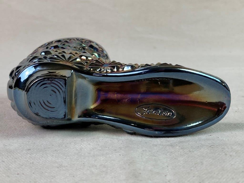 Fenton Carnival Glass Boot - 6