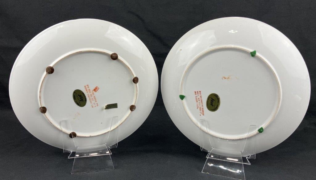 Chinese Export Ware Armorial Crested Plate Pair - 4