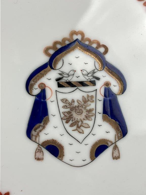 Chinese Export Armorial Porcelain Plate Pair - 2