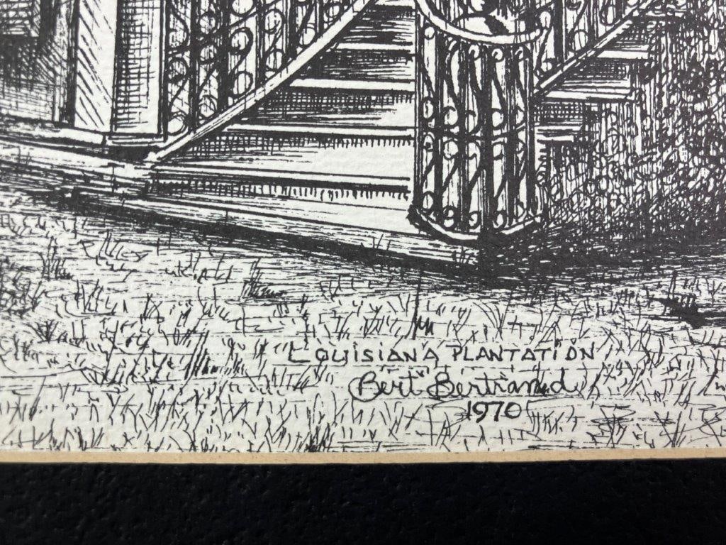 Nine Bert Bertrand Louisiana Lithographs - 17