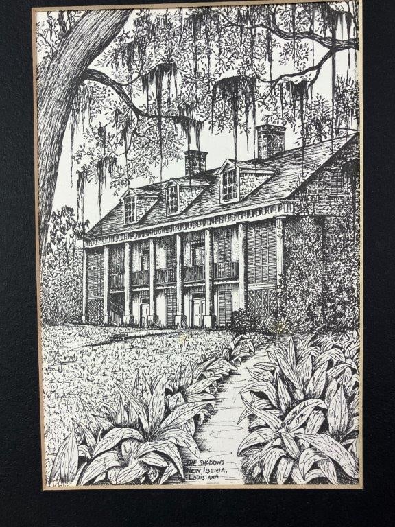 Nine Bert Bertrand Louisiana Lithographs - 3