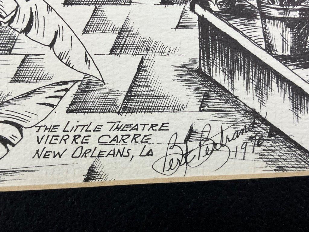 Nine Bert Bertrand Louisiana Lithographs - 9