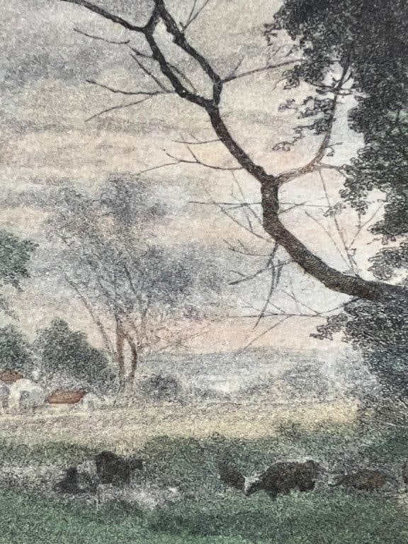 The Old Mill Stream Hand-Colored Lithograph after Albert Fitch Bellows - 4