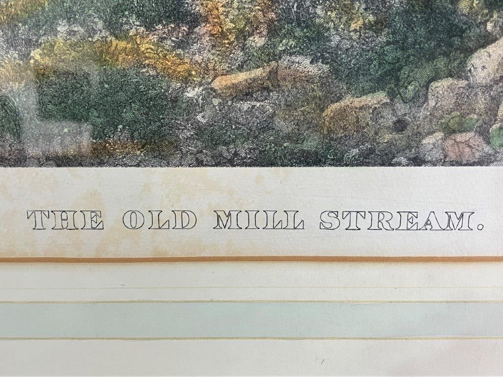 The Old Mill Stream Hand-Colored Lithograph after Albert Fitch Bellows - 6