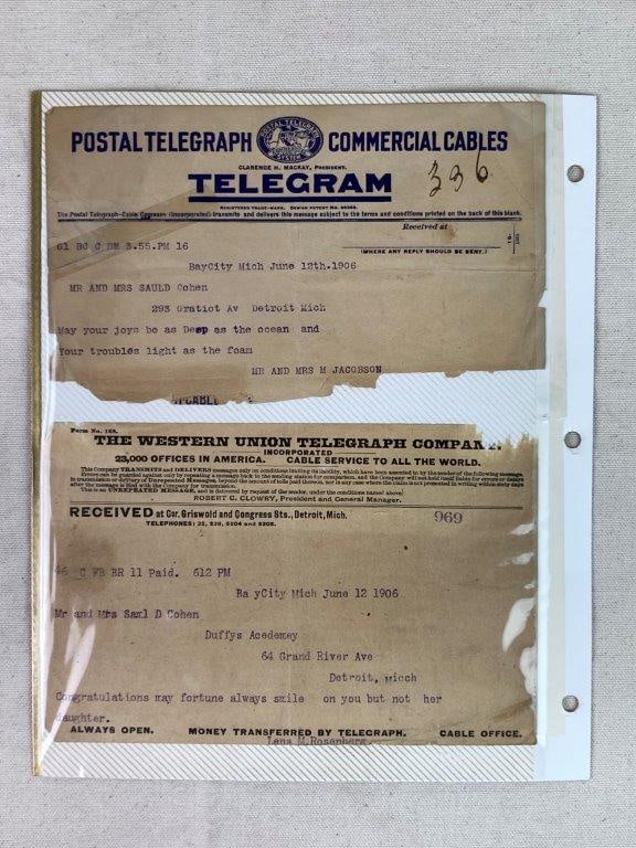 Assortment of Early 20th Century Telegraphs - 19