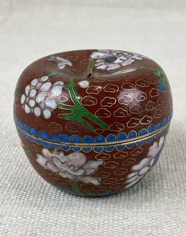 Chinese Cloisonne Trinket Box - 4