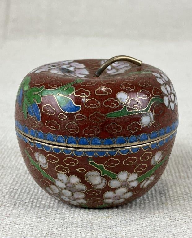 Chinese Cloisonne Trinket Box - 5