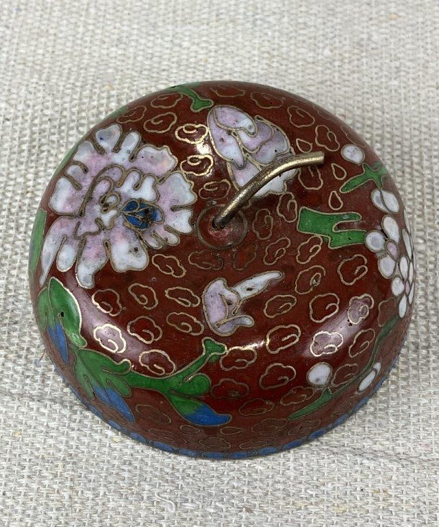 Chinese Cloisonne Trinket Box - 7