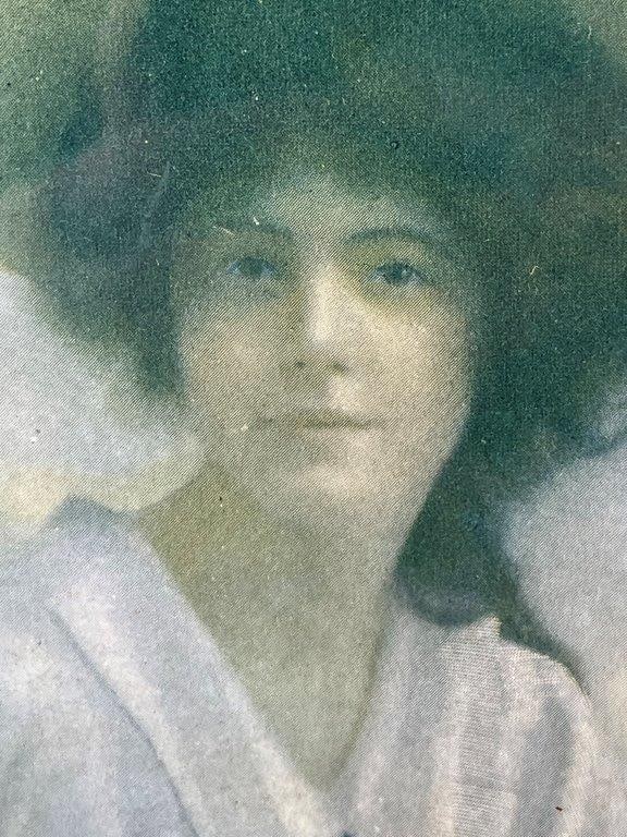 Hunting Print of Dogs and Victorian Woman - 3