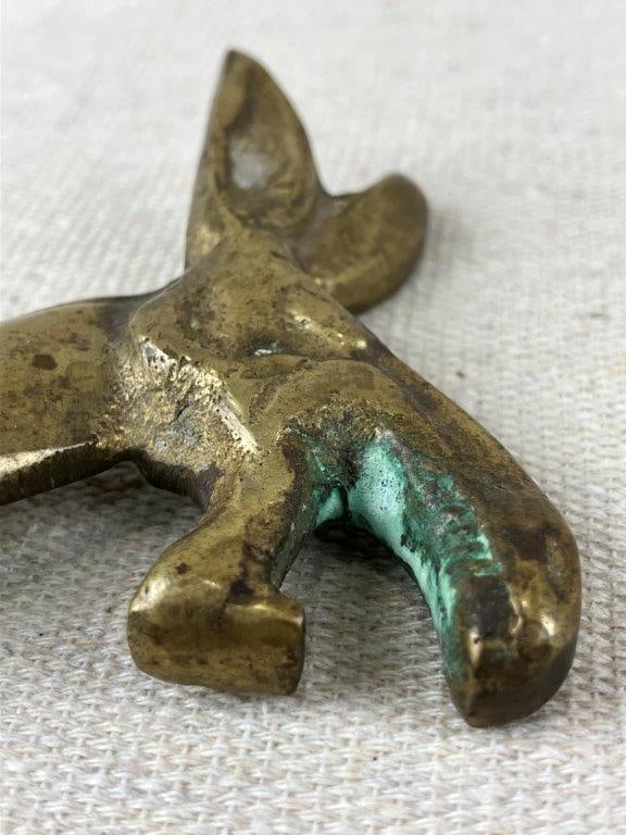 Cast Brass Dog Trinket Dish and Mule Figurine - 7