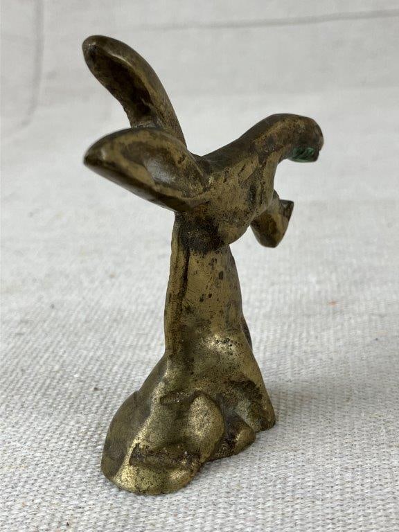 Cast Brass Dog Trinket Dish and Mule Figurine - 8