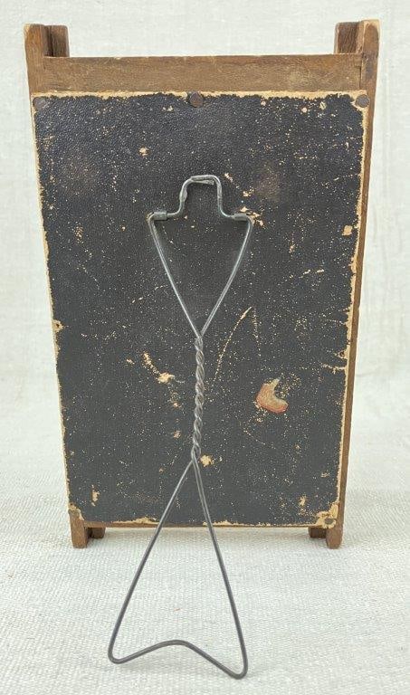 Carved Folk Art Frame and Framed Prints - 3