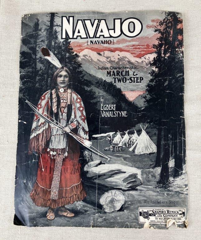 Navajo Indian Characteristic March & Two Step Sheet Music (1 of 7)