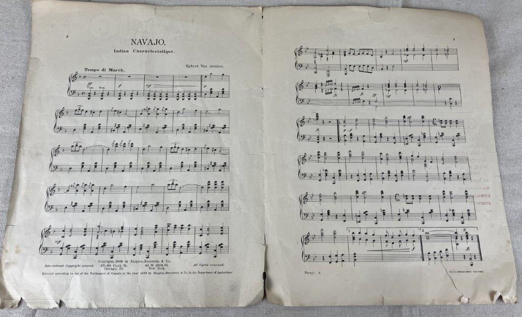 Navajo Indian Characteristic March & Two Step Sheet Music - 6