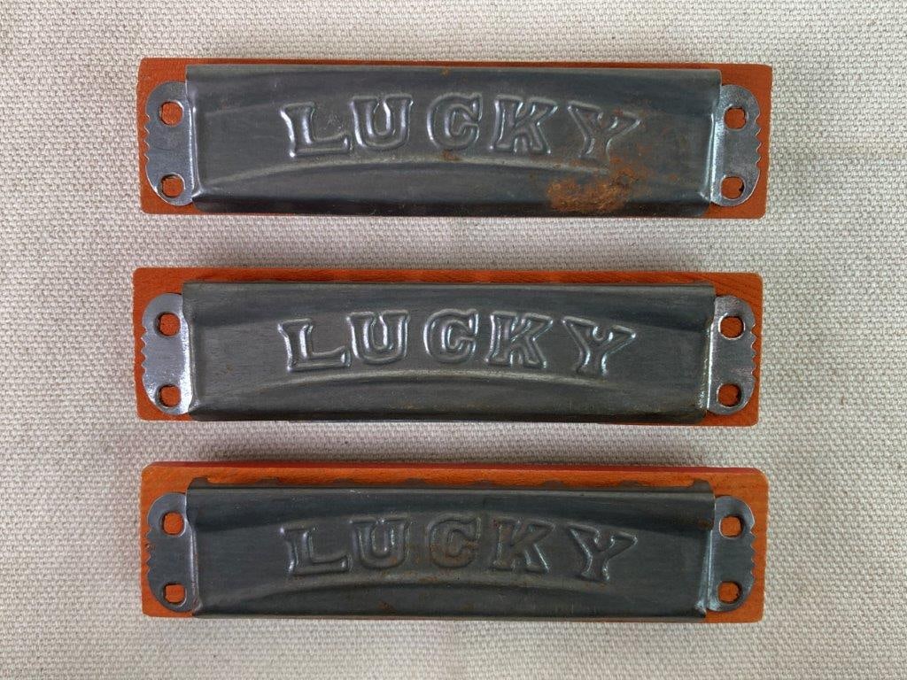 Three Vintage Lucky Harmonicas - 2