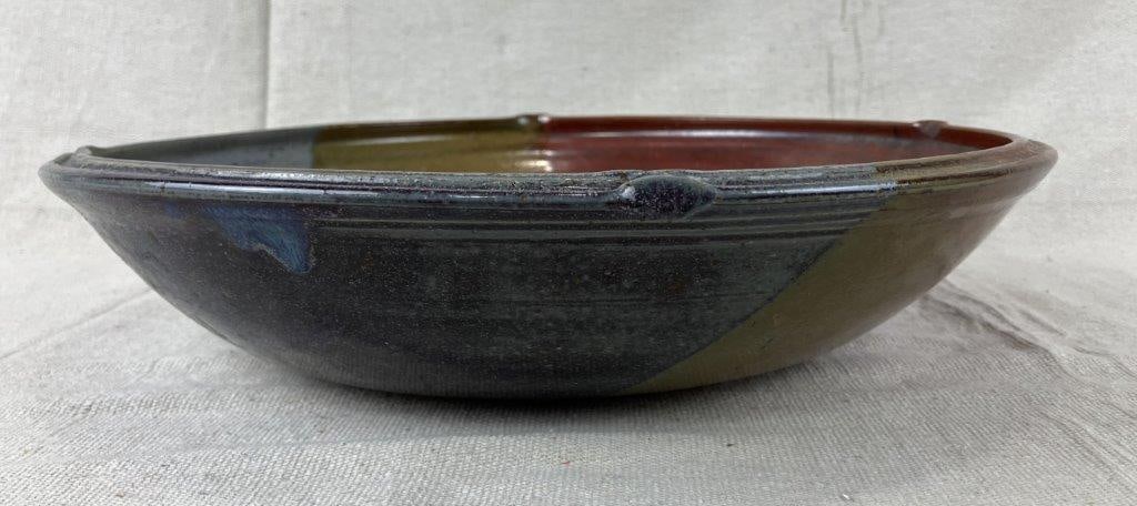Large Studio Pottery Glazed Stoneware Bowl - 4