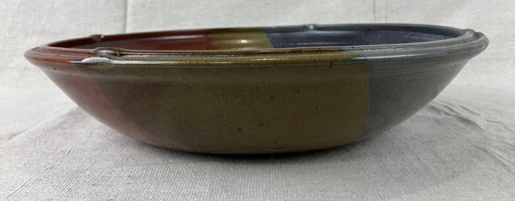 Large Studio Pottery Glazed Stoneware Bowl - 5