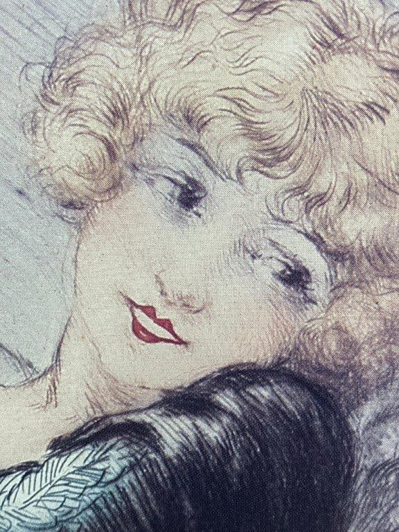 Silk Robe (La Robe de Chine) Print after Louis Icart - 4