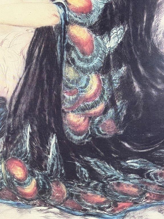 Silk Robe (La Robe de Chine) Print after Louis Icart - 5