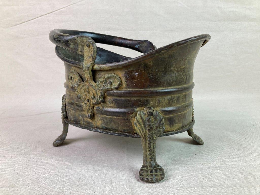 Antique Copper Coal Scuttle (1 of 9)