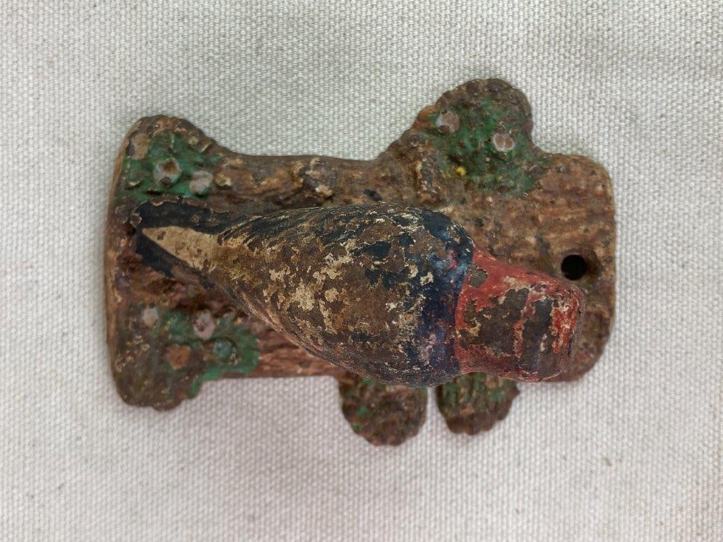 Vintage Cast Iron Woodpecker Door Knocker - 2