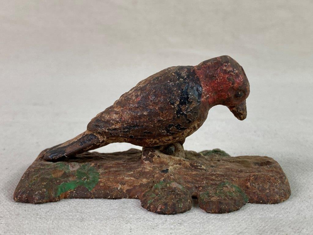 Vintage Cast Iron Woodpecker Door Knocker - 4