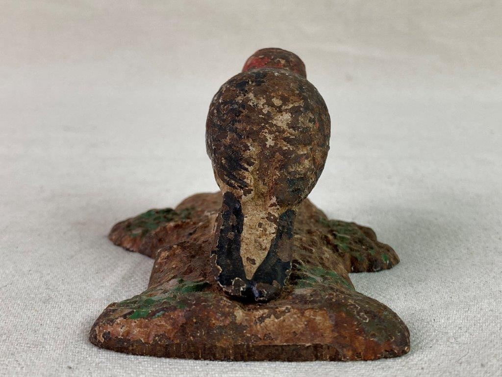 Vintage Cast Iron Woodpecker Door Knocker - 5