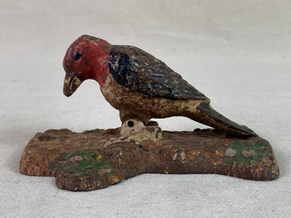 Vintage Cast Iron Woodpecker Door Knocker - 6