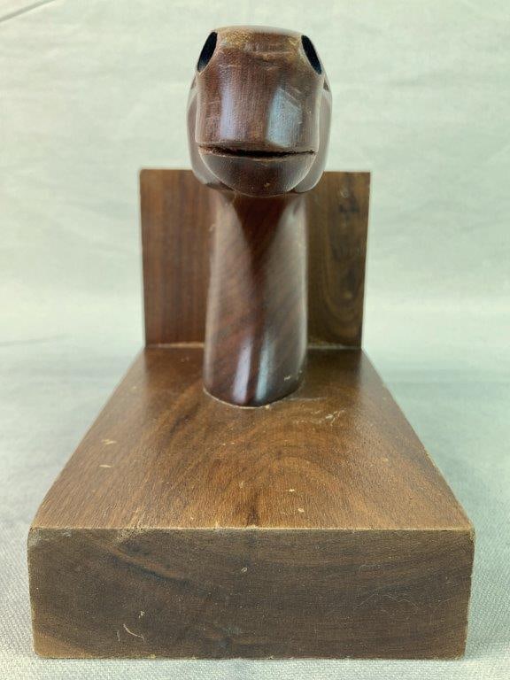 Mid-Century Modern Carved Horse Bookend - 3