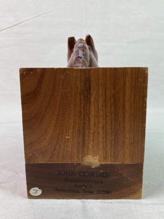 Mid-Century Modern Carved Horse Bookend - 6