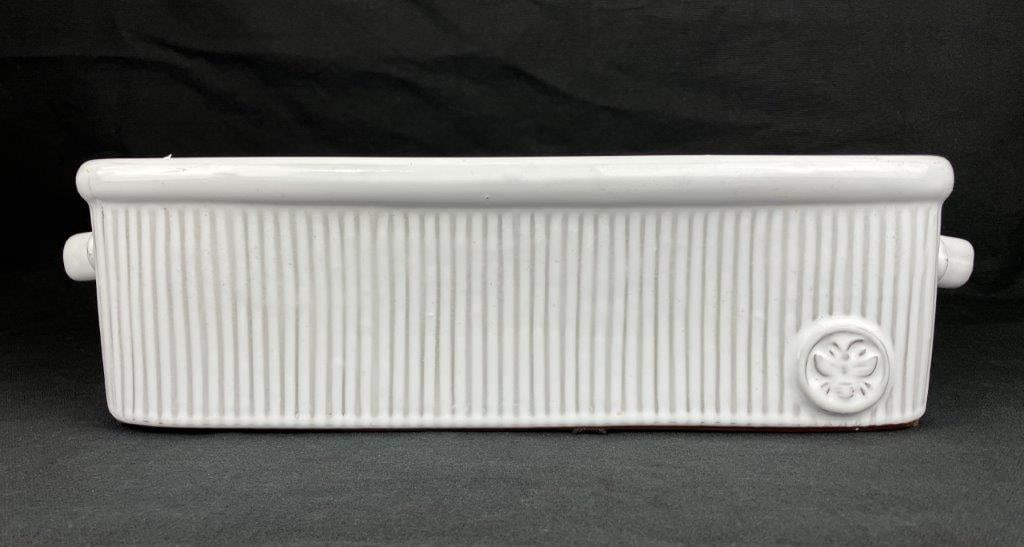 White Ceramic Bread Pan - 2