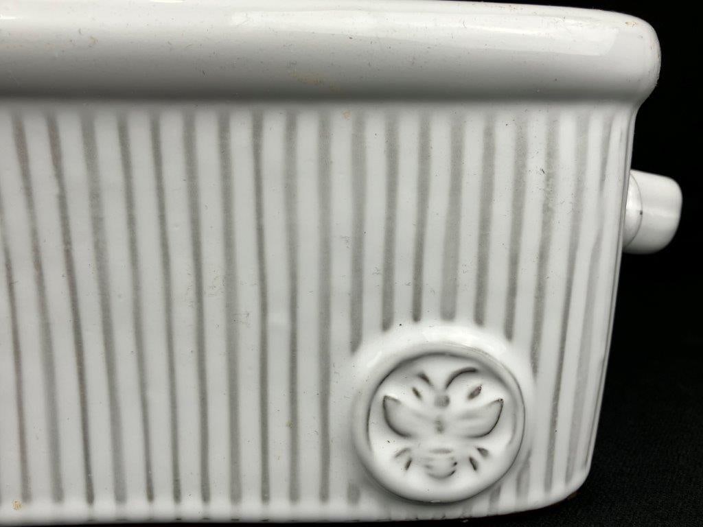 White Ceramic Bread Pan - 3