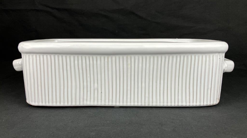 White Ceramic Bread Pan - 6