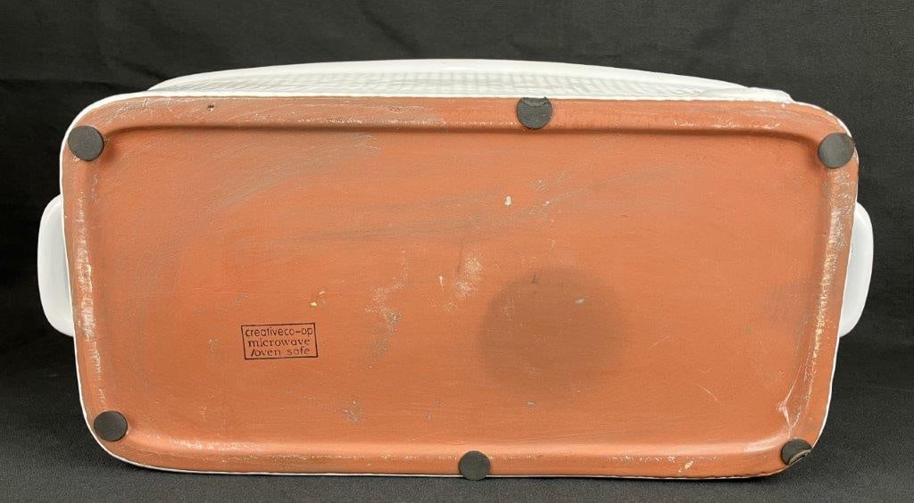 White Ceramic Bread Pan - 8