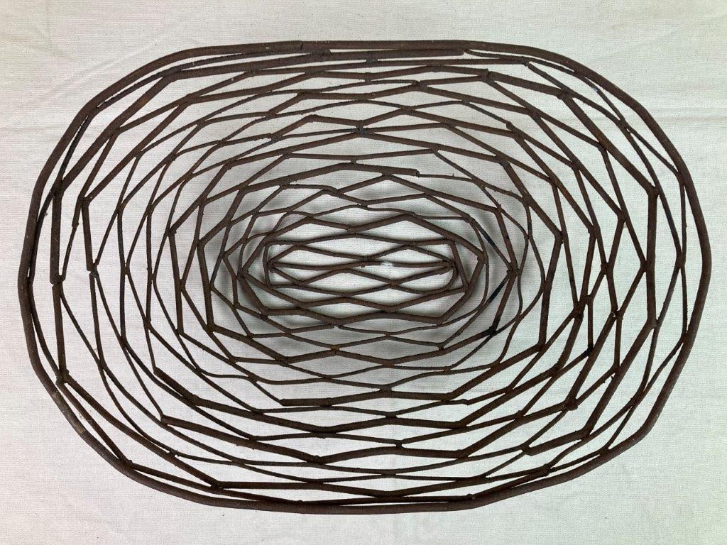 Antique Metal Wire Basket - 2
