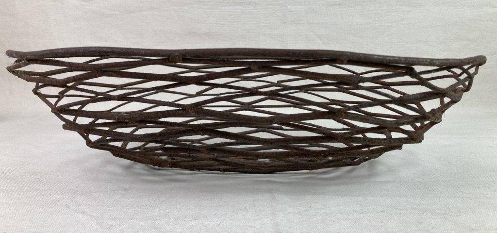 Antique Metal Wire Basket - 4