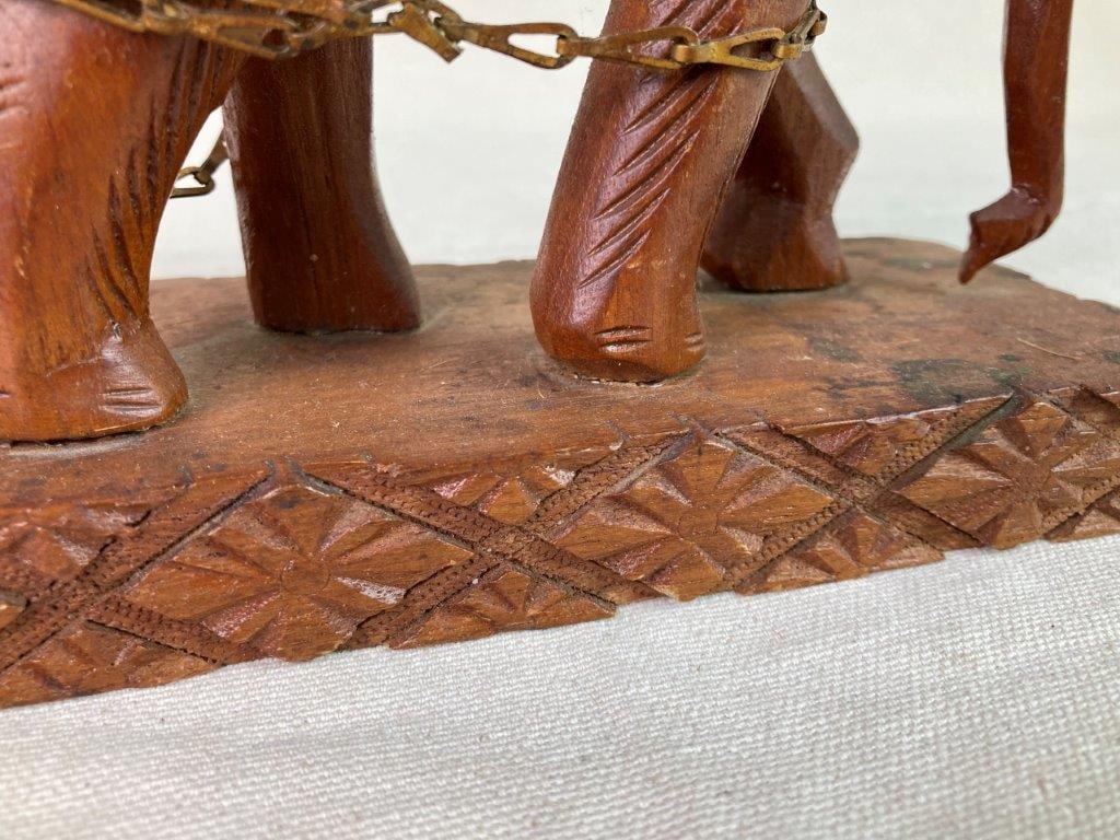 Carved Elephant with Trinket Box - 5