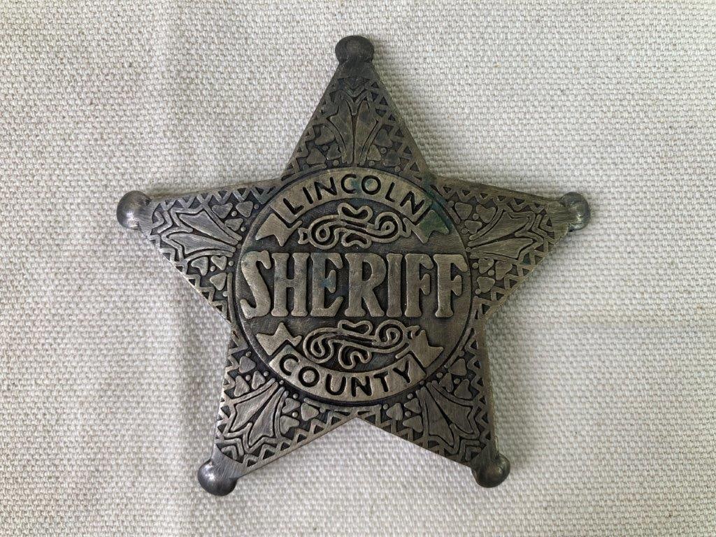 Four Law Enforcement Badges and Pin - 2