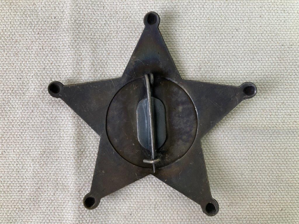 Four Law Enforcement Badges and Pin - 3