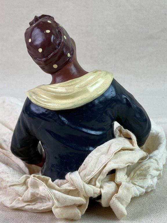 Black Americana Porcelain Doll - 4