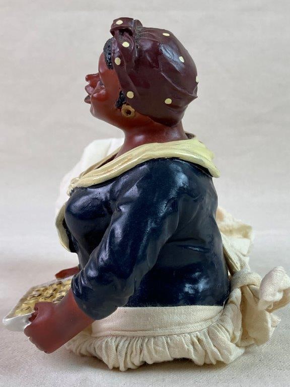 Black Americana Porcelain Doll - 5