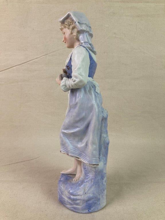 German Bisque Porcelain Figure of Young Girl - 4